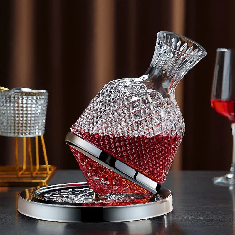 Prestige Crystal Rotating Decanter