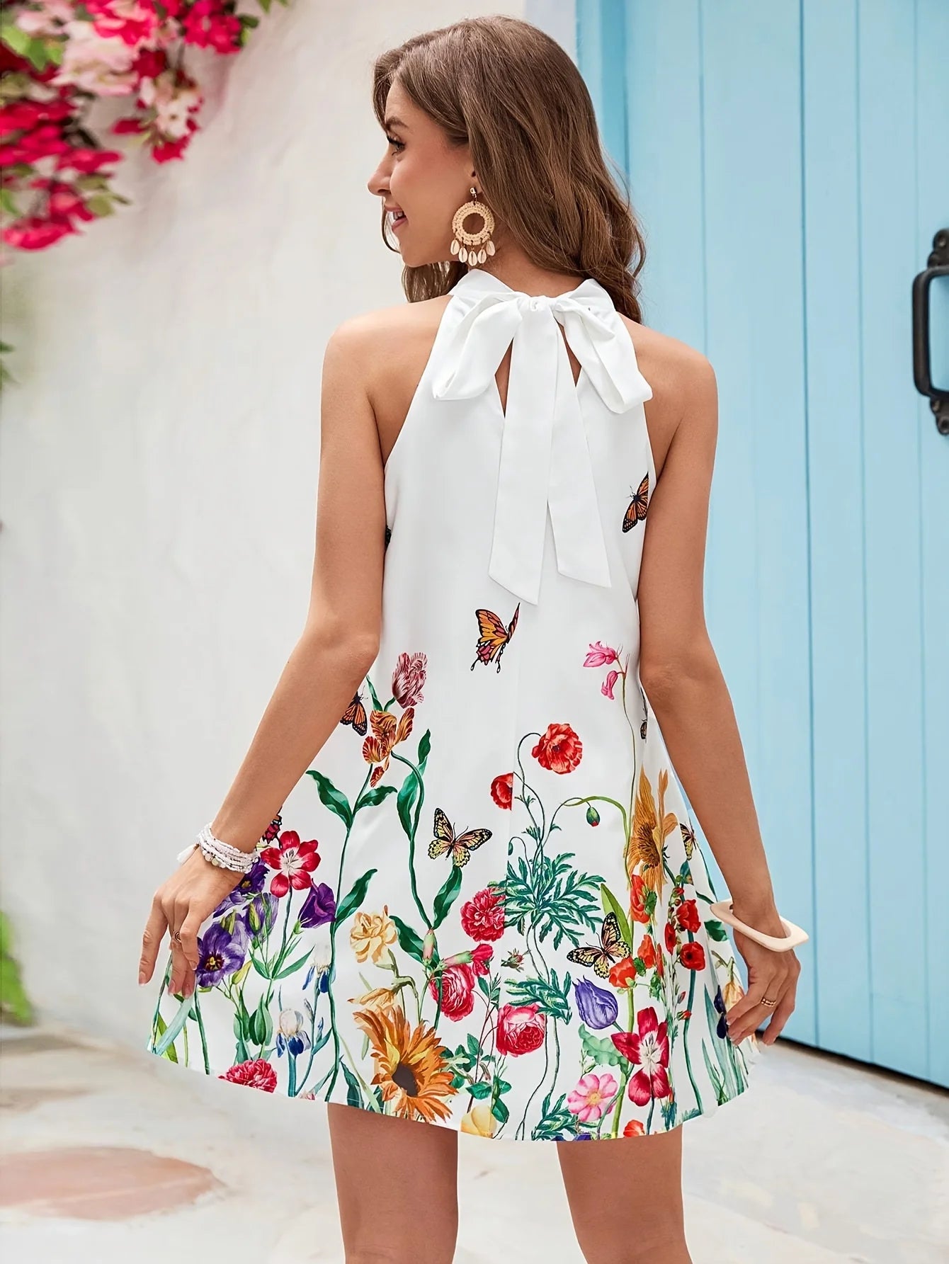 Women's Holiday Floral Dress