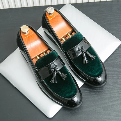 Royal Emerald Suede Leather Loafers