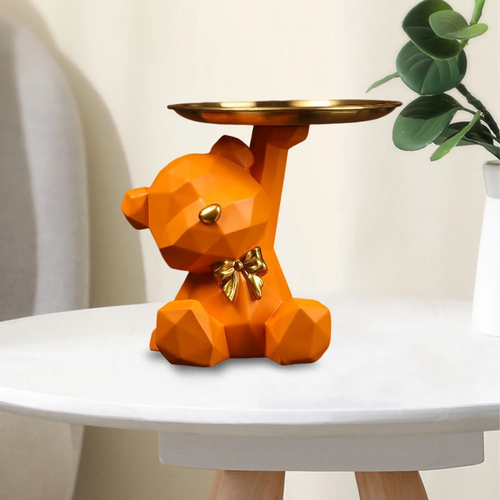 Geometric Bear Decorative Platter