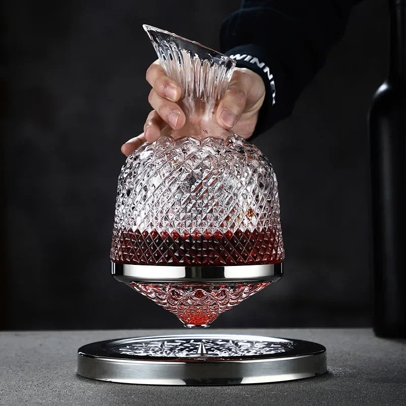 Prestige Crystal Rotating Decanter