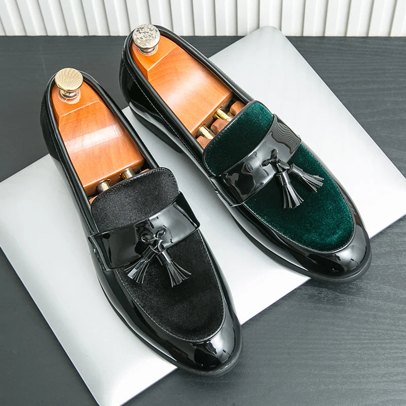 Royal Emerald Suede Leather Loafers