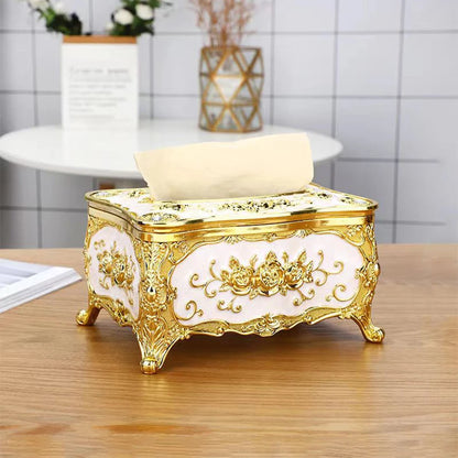 Luxe Gold/Silver Tissue Box