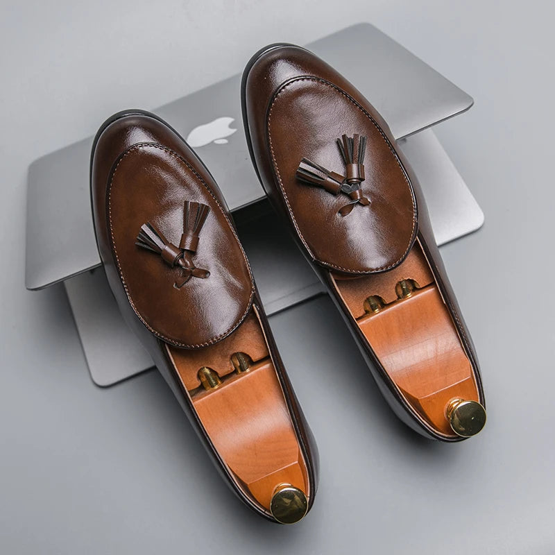 Carto Leather Loafers