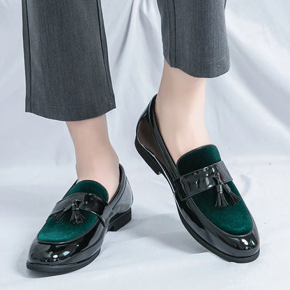 Royal Emerald Suede Leather Loafers