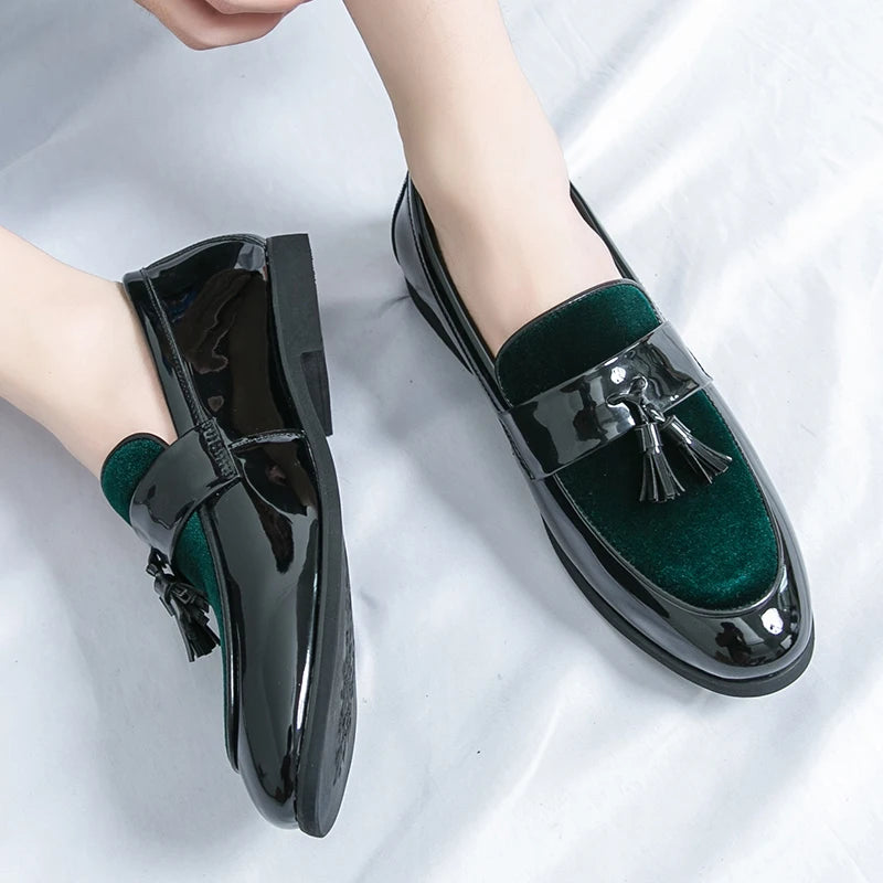 Royal Emerald Suede Leather Loafers