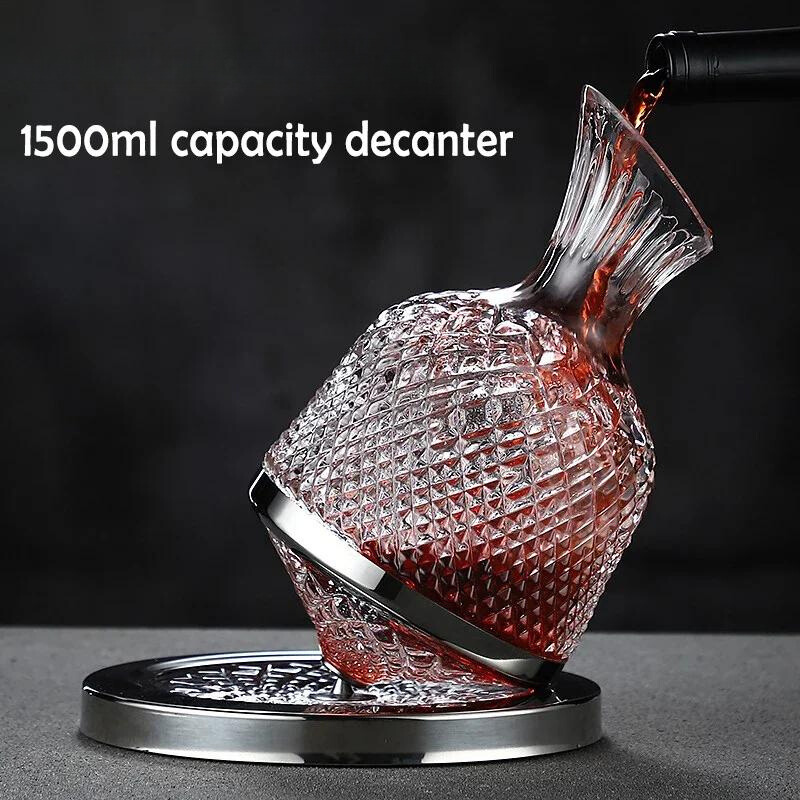 Prestige Crystal Rotating Decanter